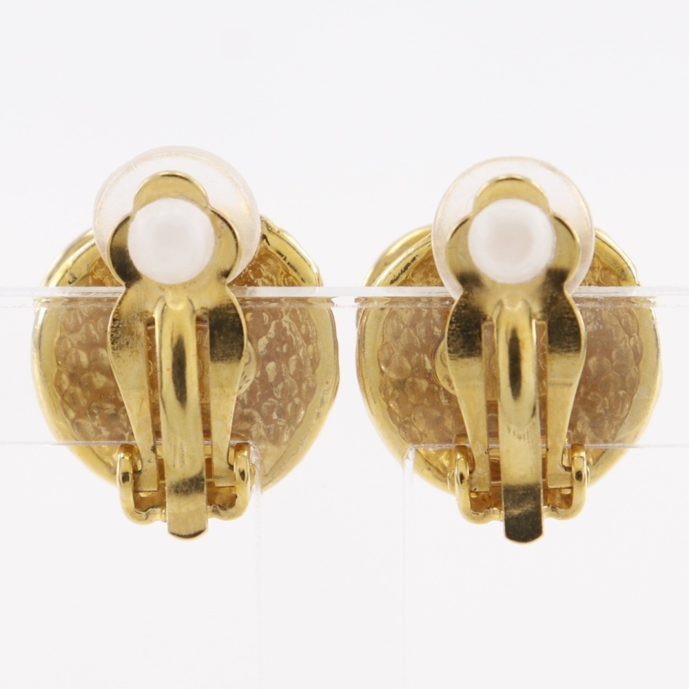CHANEL Authentic Vintage Gold Logo Earrings - Picture 3 of 6